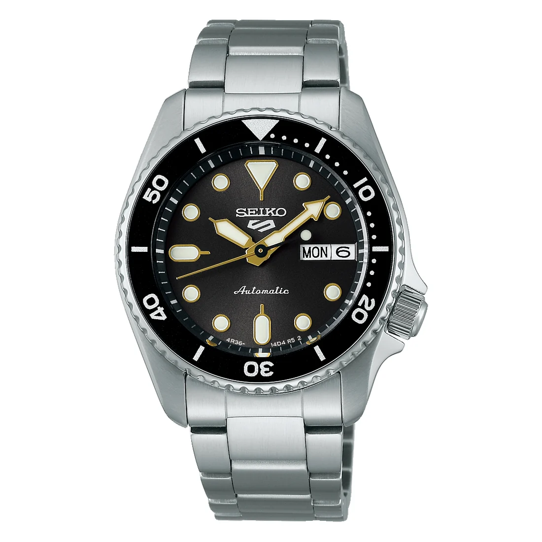 Orologio Seiko 5 sports SRPL79K1 antracite e oro unisex 38mm