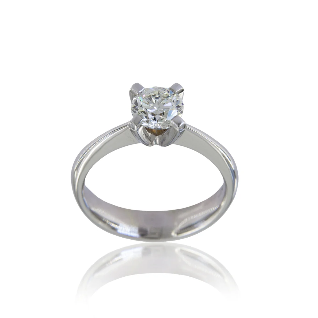 Solitario a griff brillante ct 1,01 colore I purezza SI1 certificato IGI