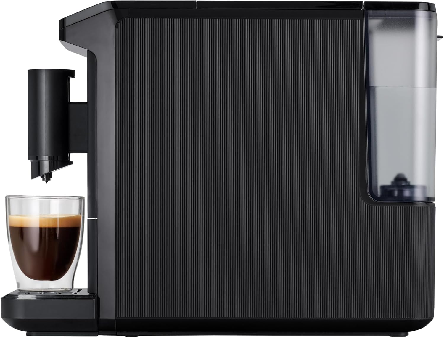 Tchibo Kaffeevollautomat Esperto mini für Caffè Crema und Espresso, nur 16cm breit, klein und kompakt, geeignet für jede Küche, Camping, Studentenapartment, Schwarz - INKLUSIVE Kaffeeprobierset GRATIS
