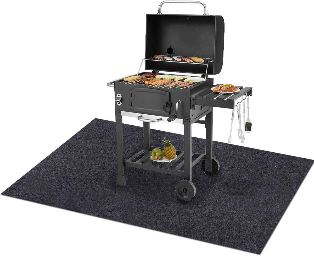 Gas Grill Mat 48x72 Inch, BBQ Grilling Gear for Gas Grills, Absorbent Grill Pad