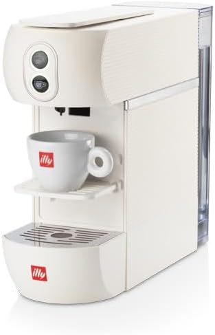 illy Nuova macchina da caffè cialda ESE 44 mm Filtro carta 1000 ml, colore bianco
