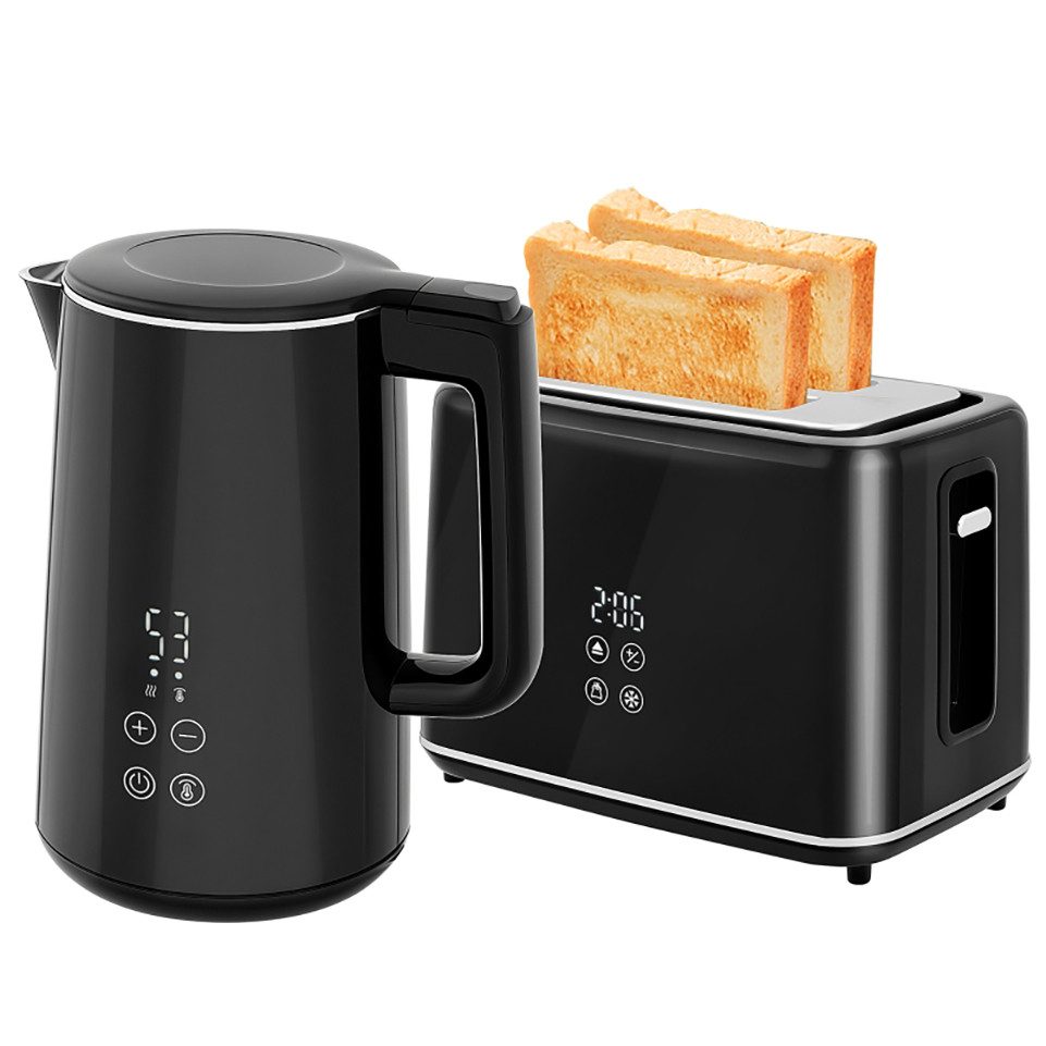 Wasserkocher Wasserkocher & Toaster Set 1,5L, 2 Scheiben, 7 Bräunungsstufen