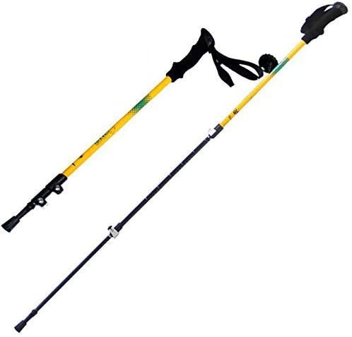 Verstellbare Teleskop-Wanderstöcke, ergonomischer Griff für Wandern/Walking/Reisen/Rucksackreisen, 2 Stück