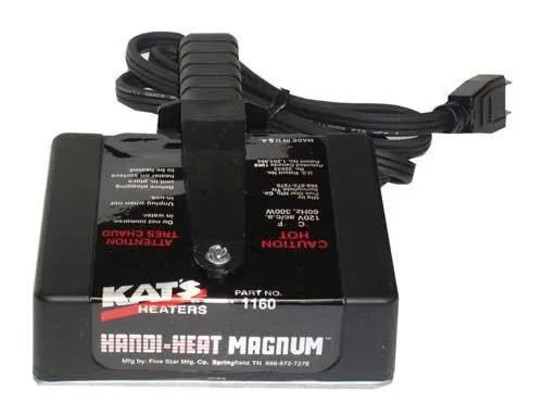 Kat&rsquo;s Handi Heat Magnum Magnetic Heater 3&prime;&prime; x 5&prime;&prime; 300 Watt 120V