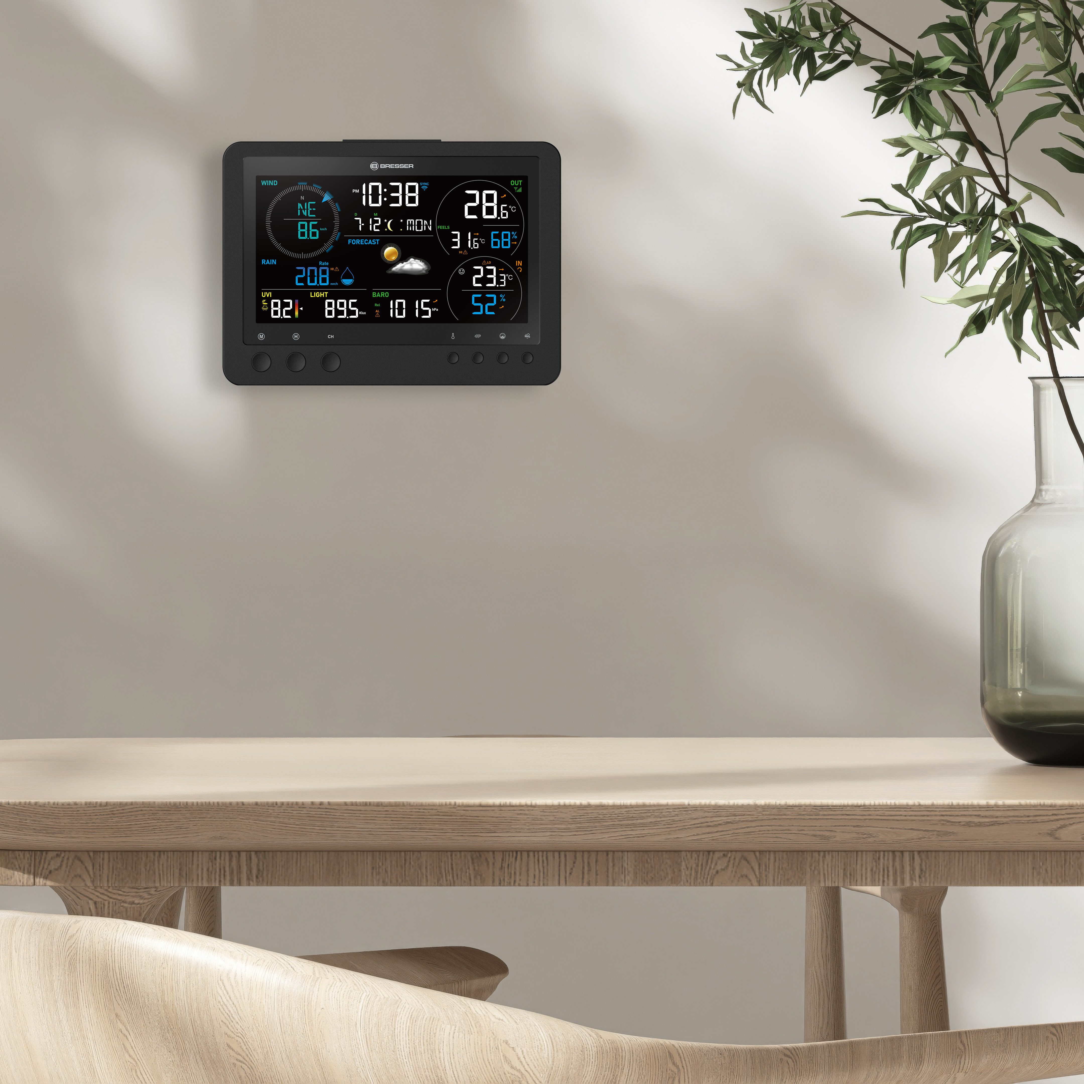 Wetterstation BRESSER 8-in-1-WLAN-Profi-Wetterstation Bise