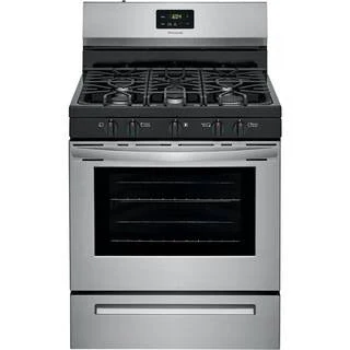 Frigidaire 30 inch (76 cm) wide freestanding 5-burner stainless steel gas hob FCRG3052AS