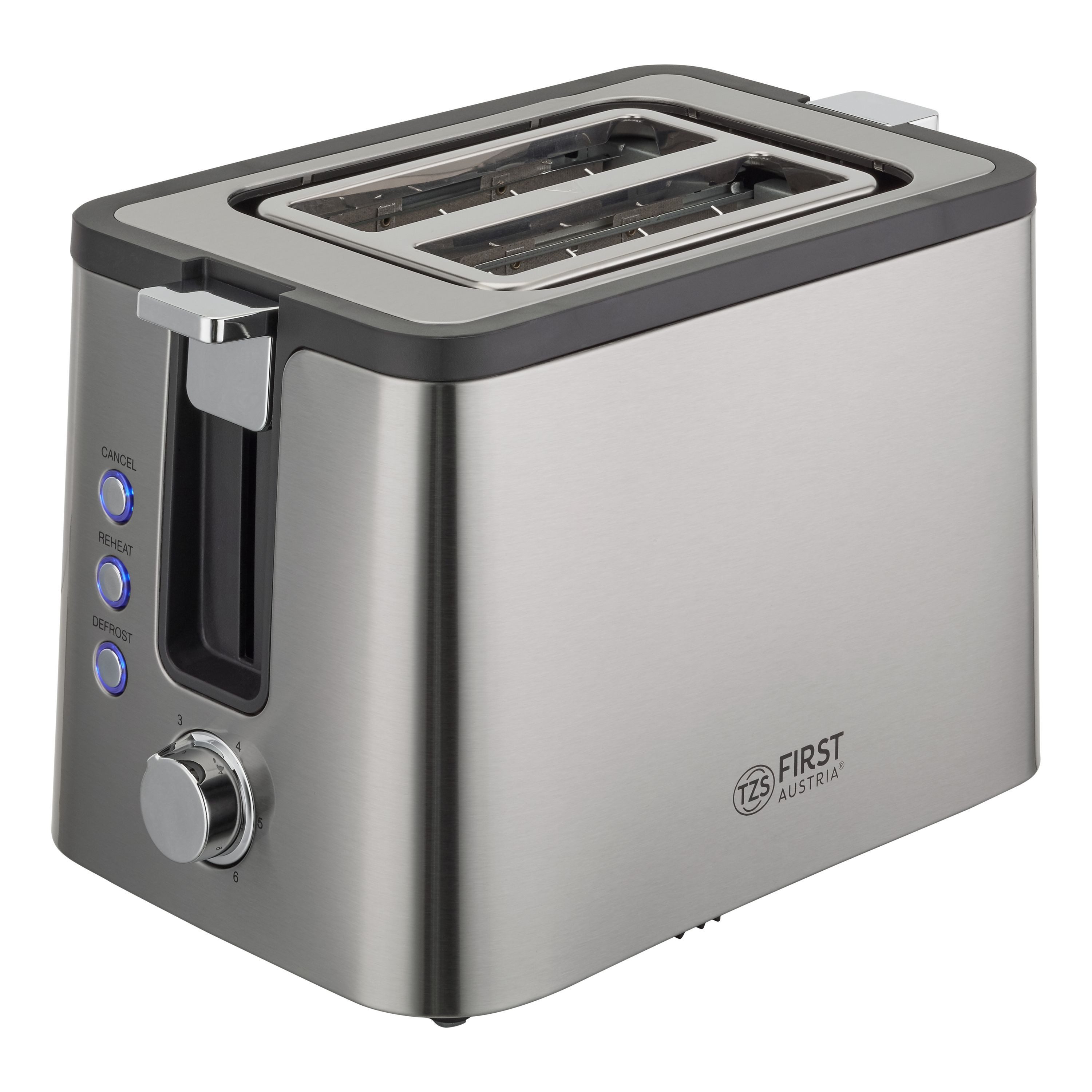 Toaster 2-Scheiben-Toaster, Brotzentrierung, Auftau- & Aufwärmfunktion, 800W