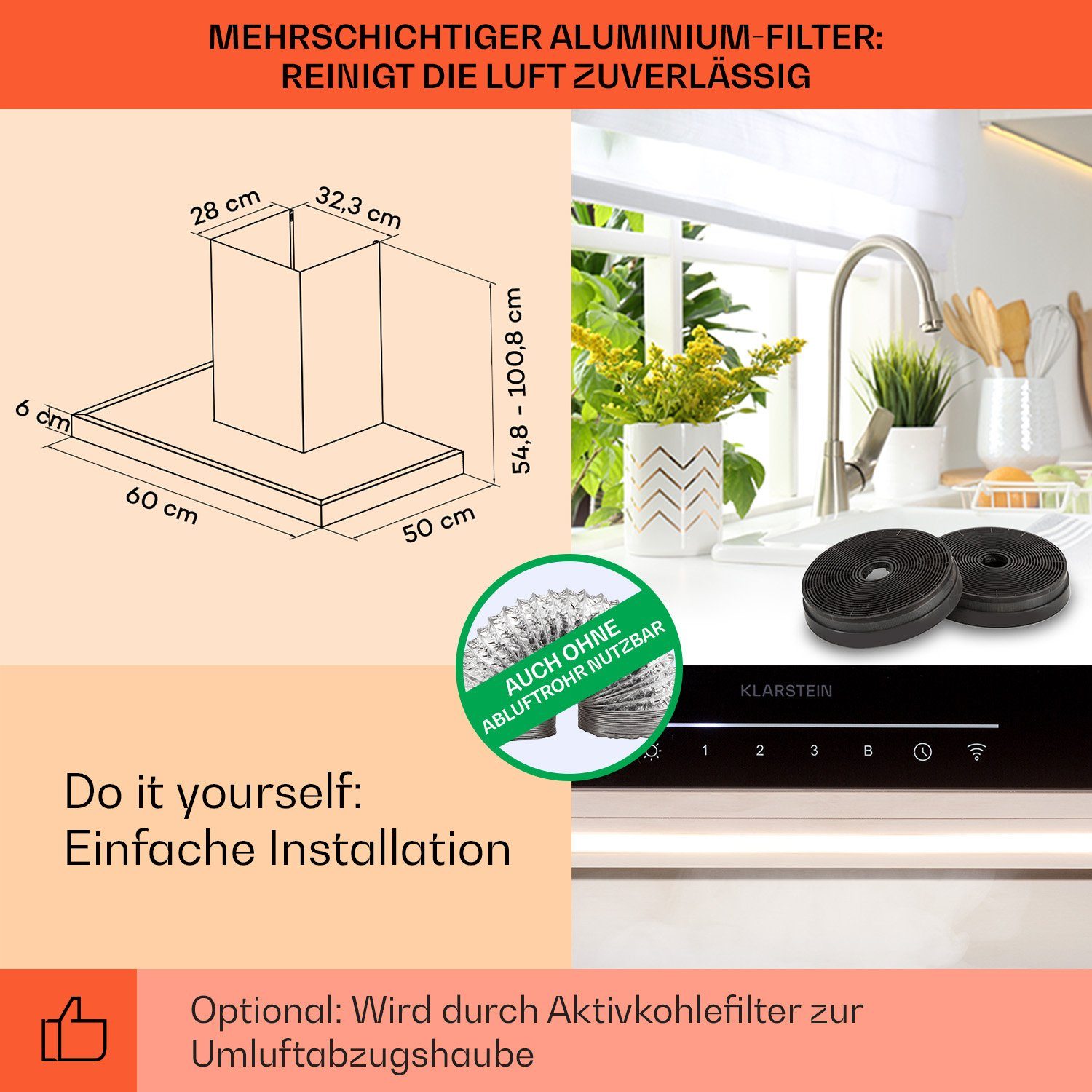 Deckenhaube Alinea