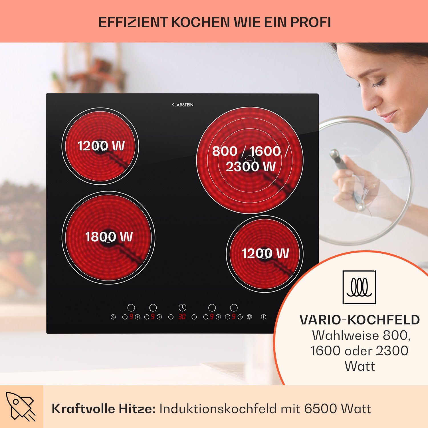 Elektro-Kochfeld Virtuosa