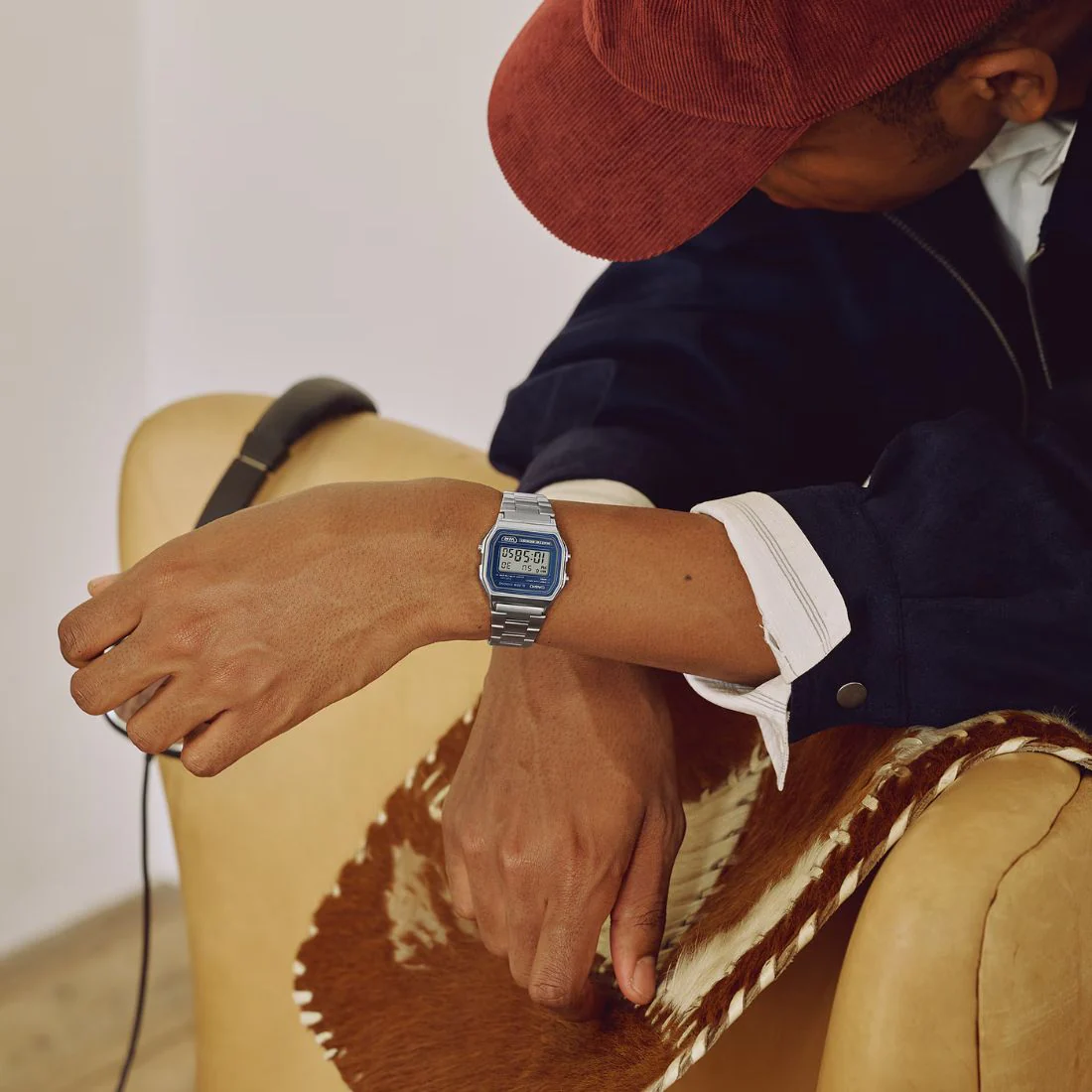 Casio vintage A158WEA-2EF Classico quadrante blu