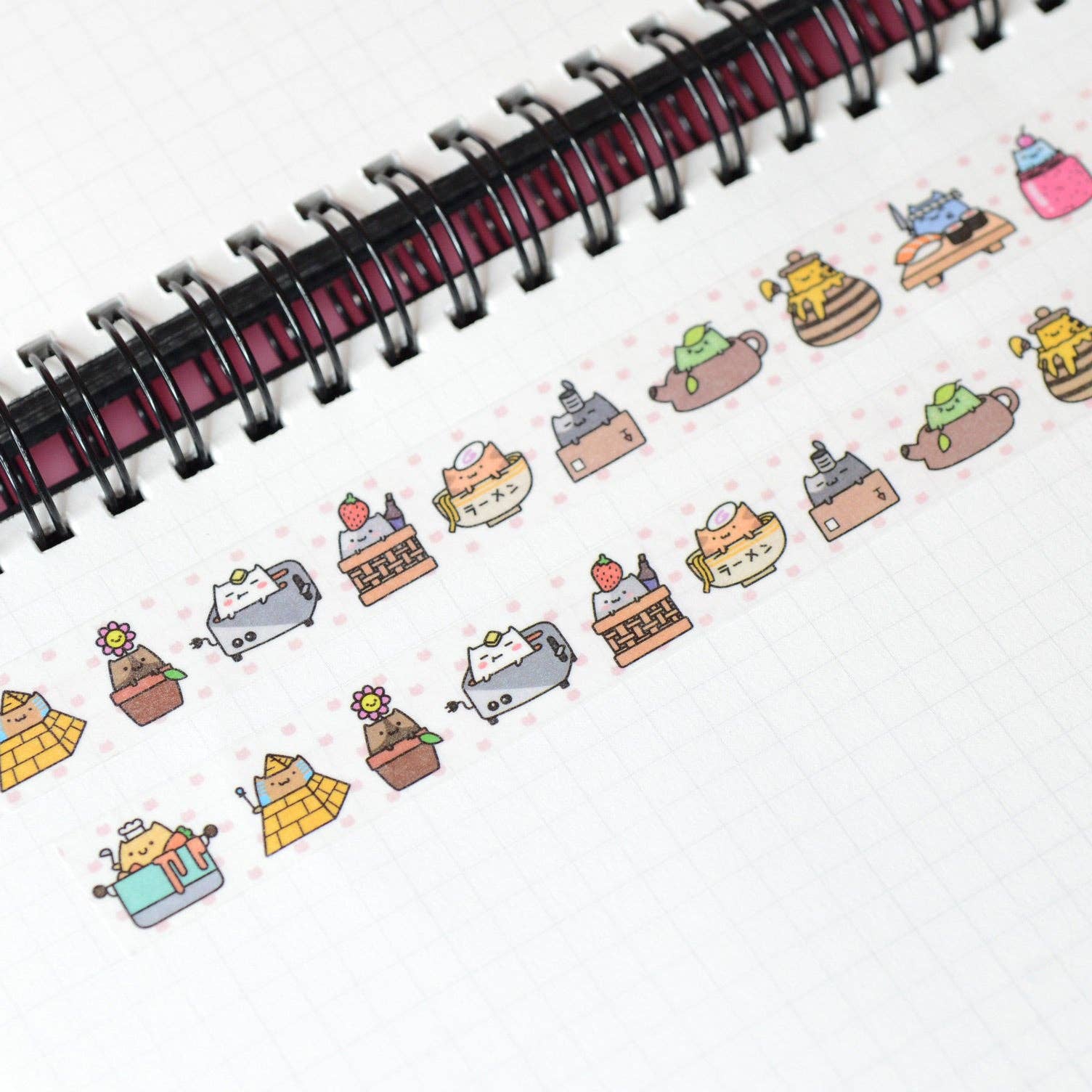 Robot Dance Battle - Cute Cats Washi Tape
