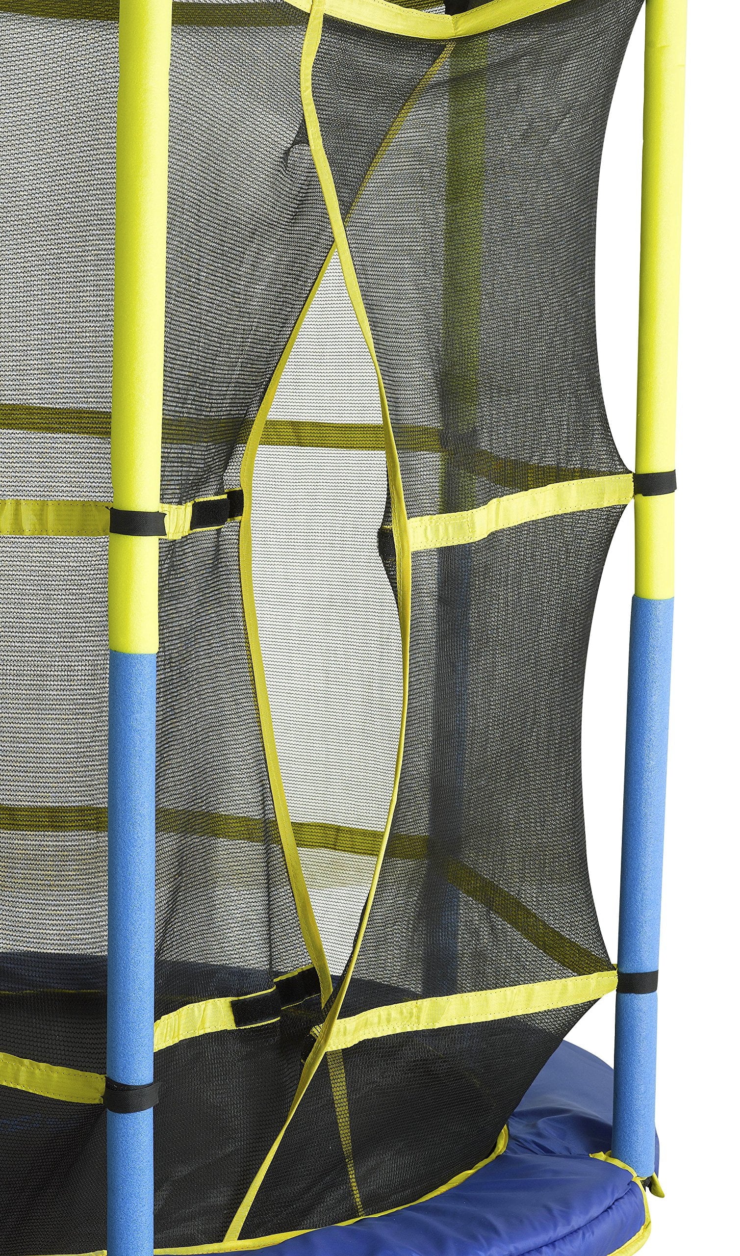 Machrus Upper Bounce 55′′ Kids Trampoline with Safety Enclosure – No-Spring Bungee System, Easy Assembly