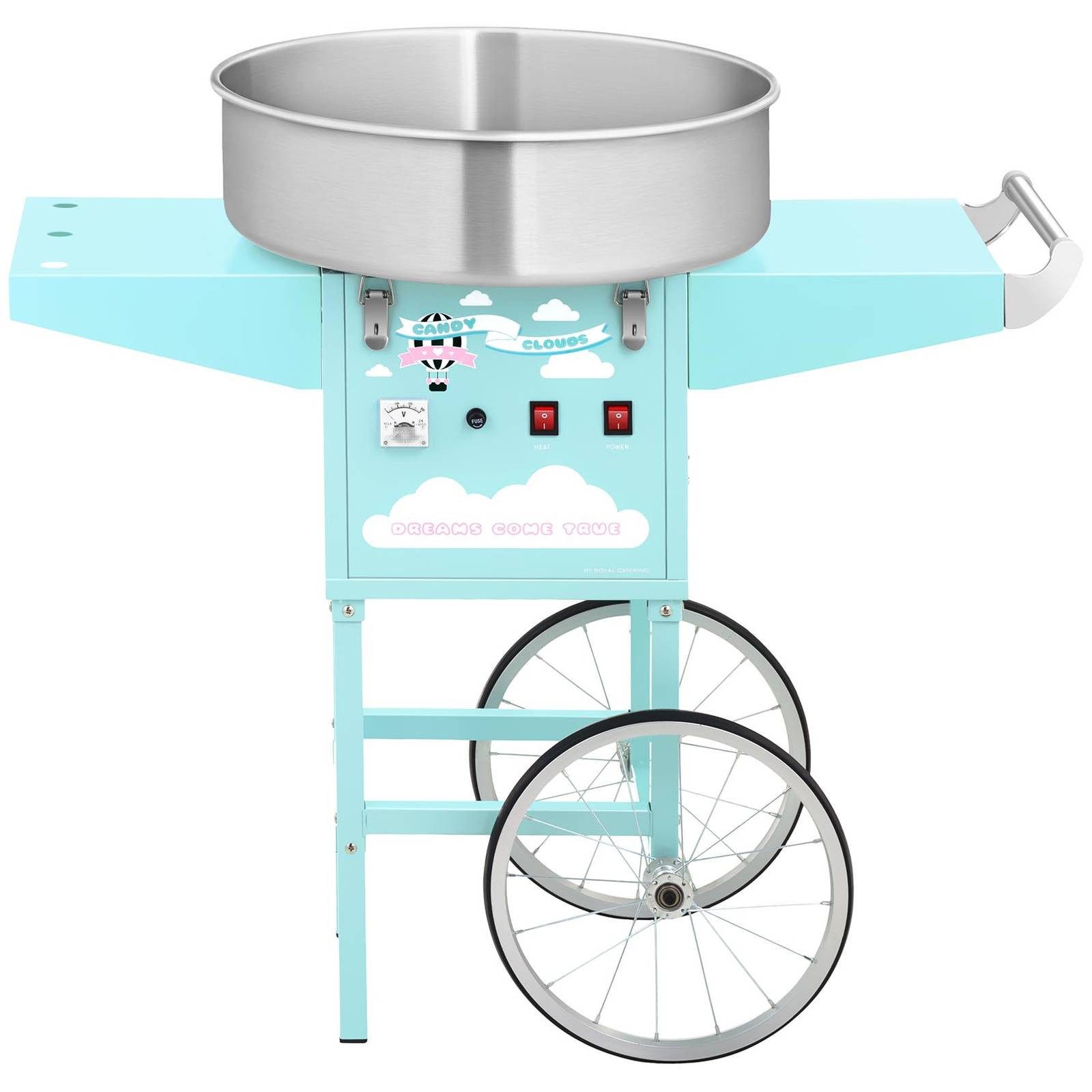 Zuckerwattemaschine Zuckerwattemaschine mit Wagen 52 cm 1200 W