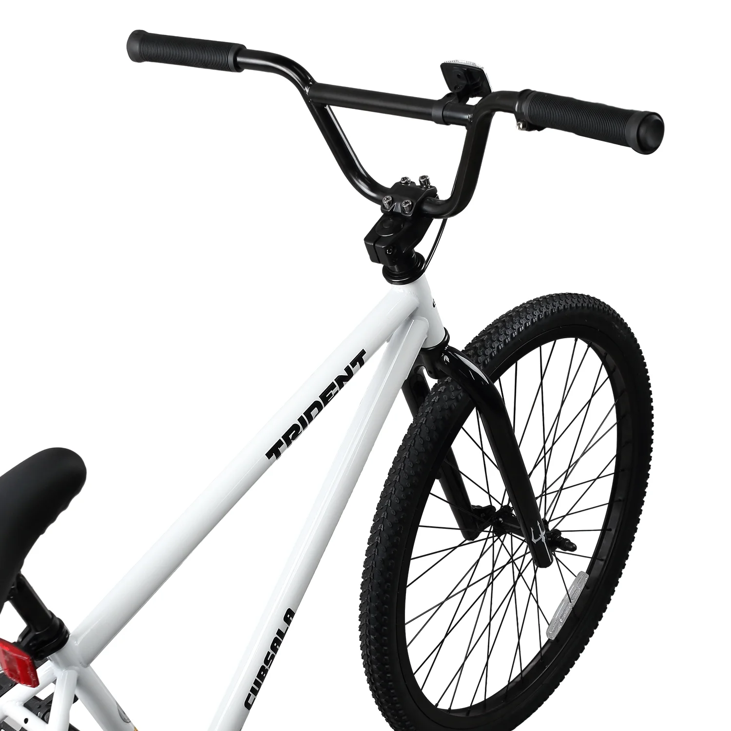 cubsala 24 Inch BMX Race Bike Trident Bicycles Beginner-Level to Advanced Riders with 2 Pegs Trick Cycling and Professional Riding, Black