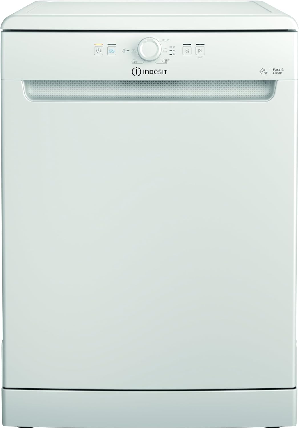 Indesit IN2FD14BNP80W, Dishwasher Freestanding Width 60 cm, Depth 59 cm, Height 85 cm, Dishwasher Outdoor With Capacity 14 Place Settings, Energy Class D
