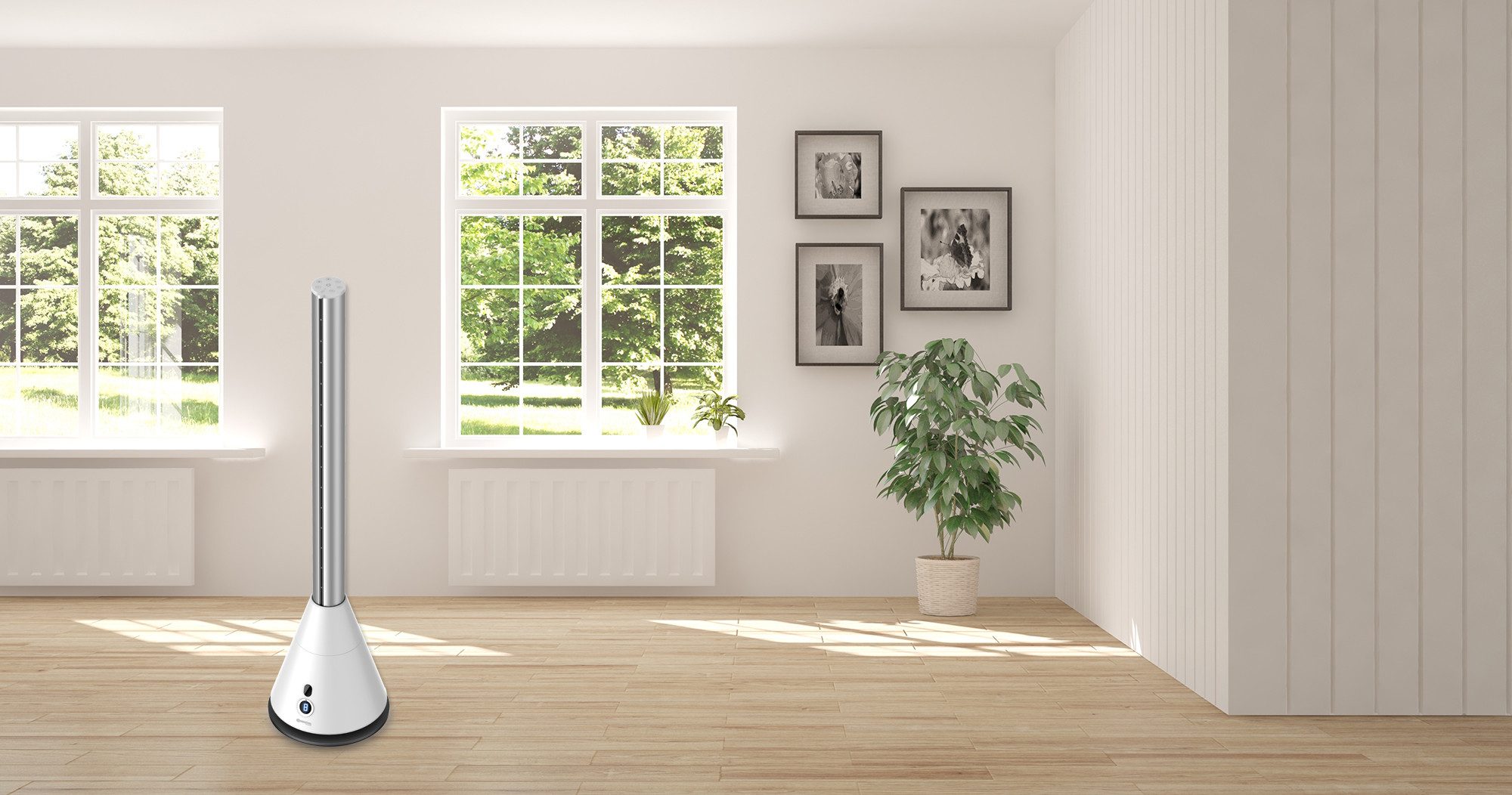 Turmventilator Noblade 2.0, Leistung 26W, starker Air Modus, Touch-Funktion