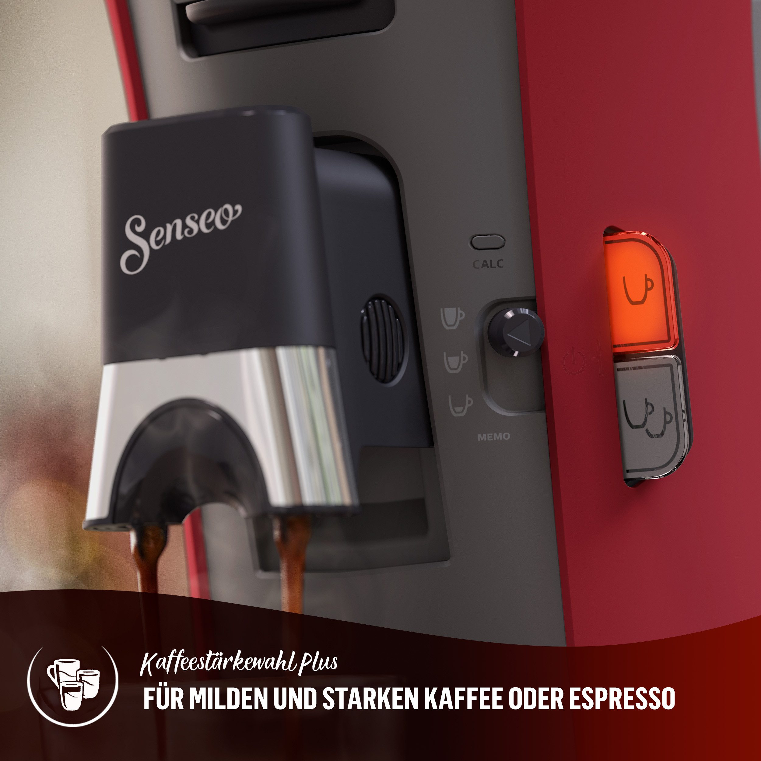 Kaffeepadmaschine Select CSA240/90, mit drei Kaffee-Einstellungen