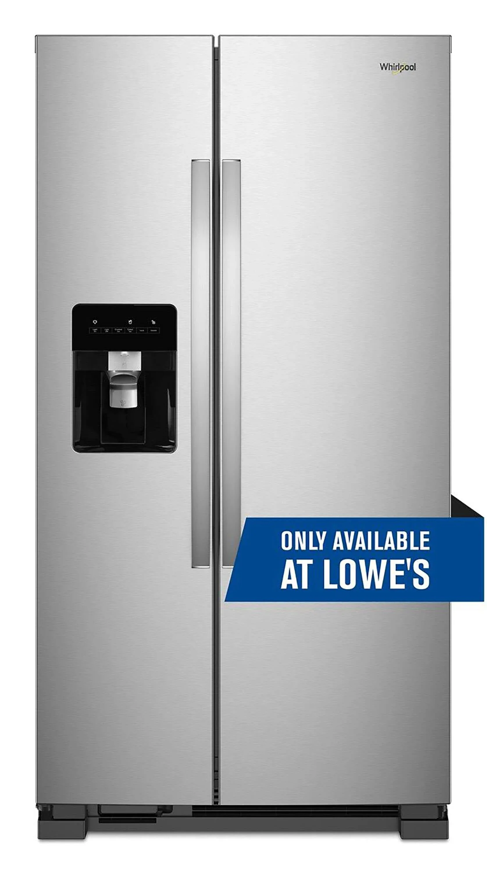 Whirlpool 36-Inch Wide Side-By-Side Refrigerator - 24 Cu. ft. Stainless Steel