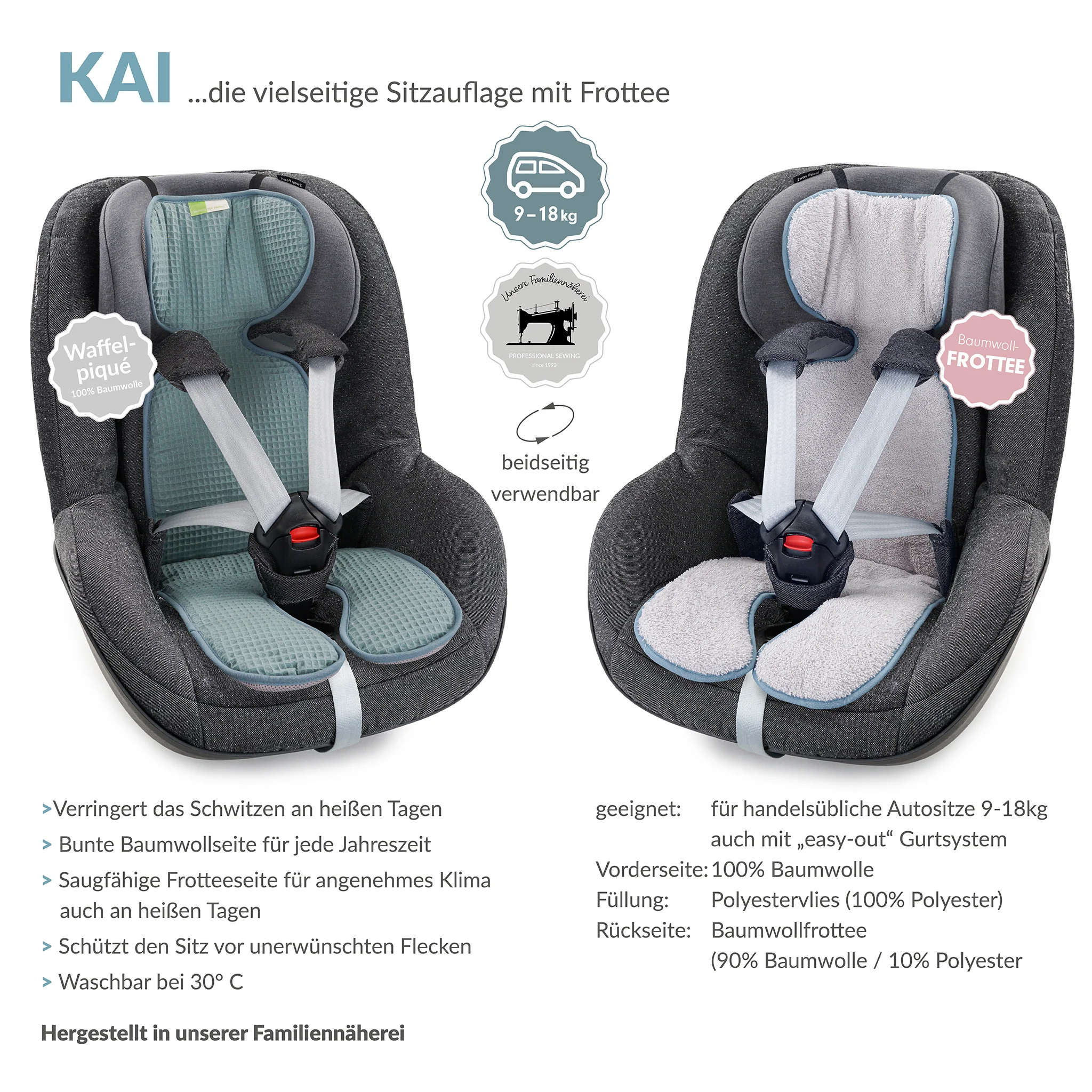 KAI FROTTEE die klassische Autositzauflage