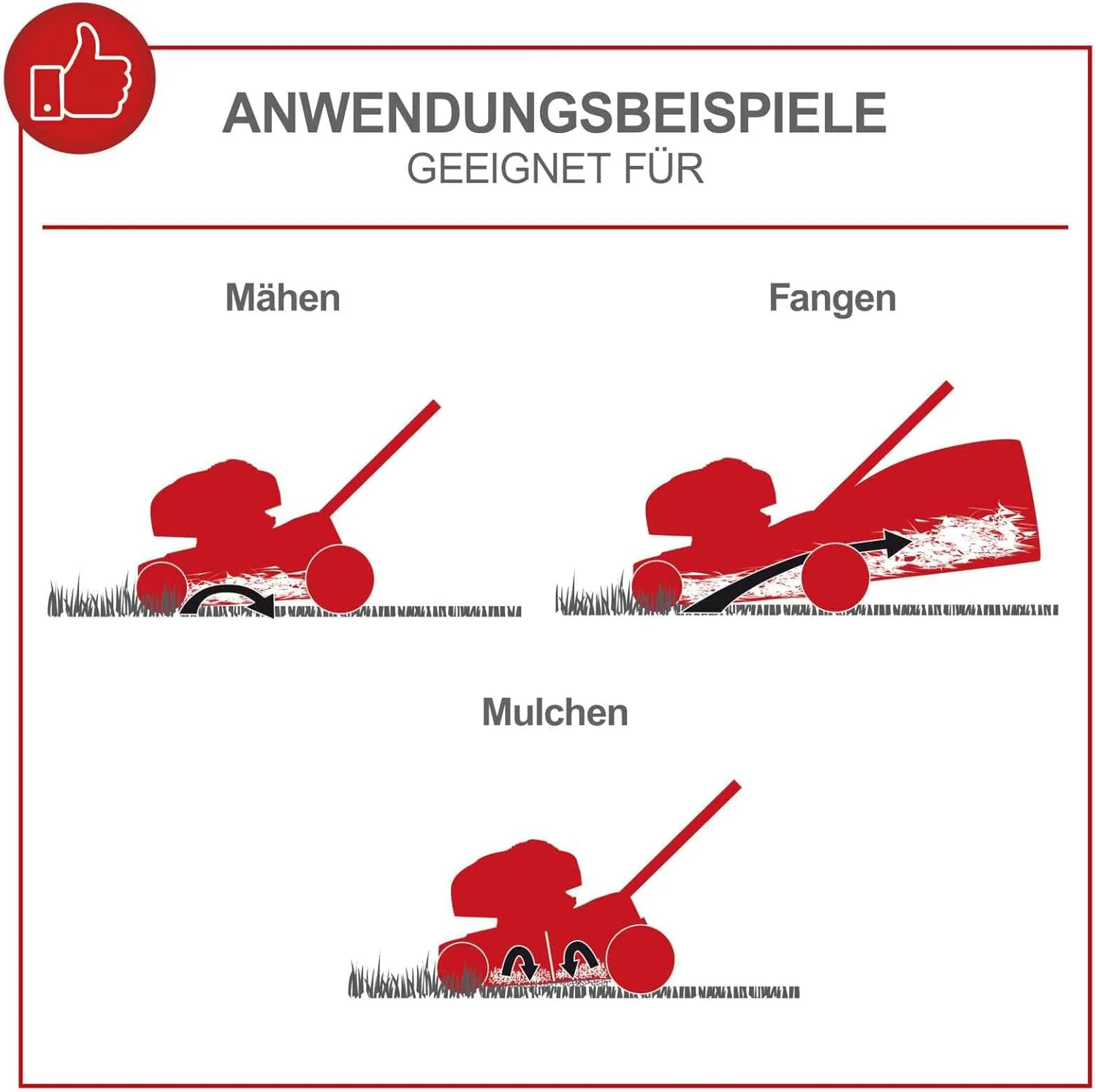 Scheppach Benzin Rasenmäher MS150-42 - 3,5PS | Schnittbreite 42cm | Radantrieb | Stahlgehäuse | Reinigungsfunktion | Mulchfunktion | 45 Liter Fangkorb | Höhenverstellung in 7 Stufen (25-75mm)
