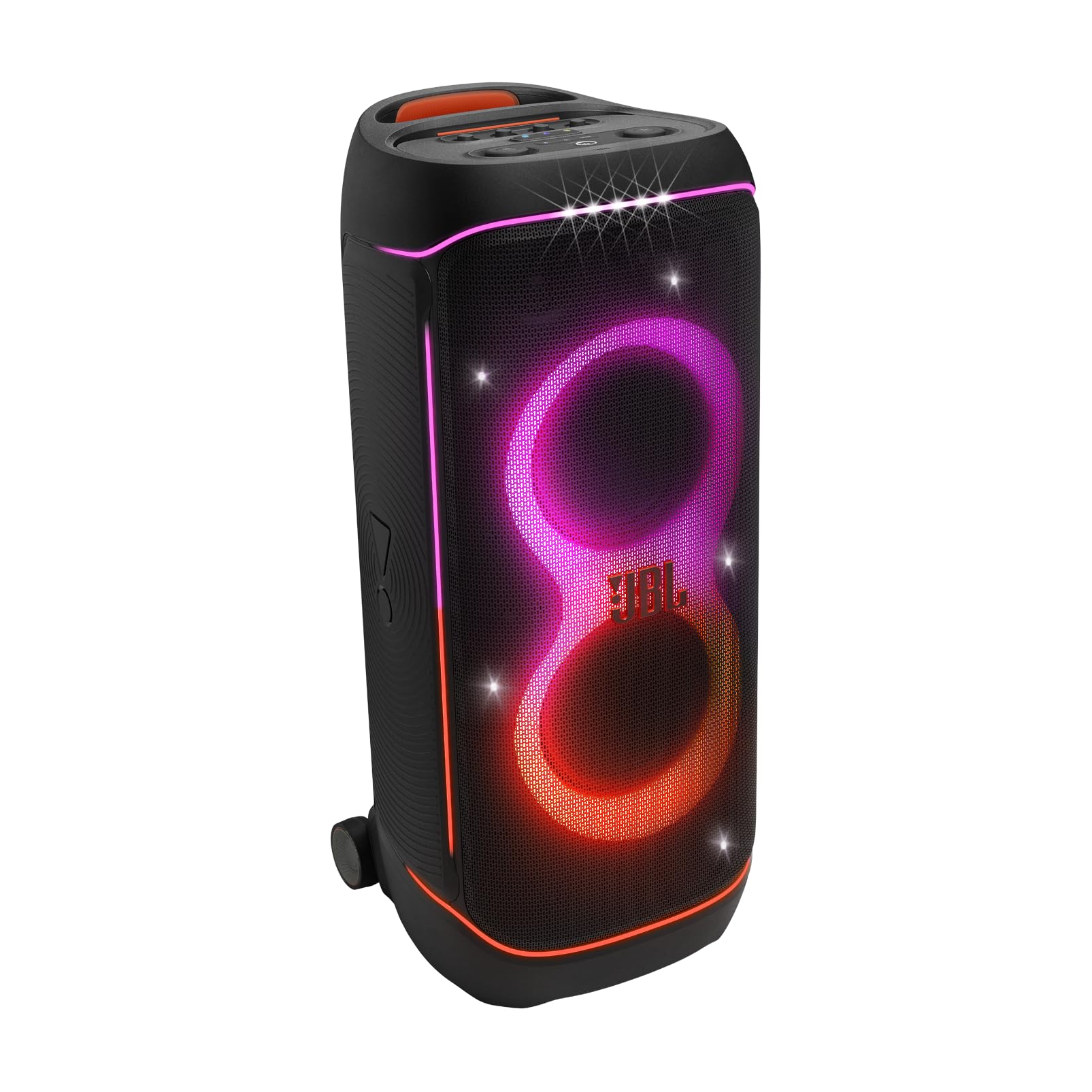 Tragbarer Bluetooth-Partylautsprecher PartyBox 720 800 W Stereo IPX4 spritzwassergeschützt mit Lichtshow und 15 Stunden Akkulaufzeit