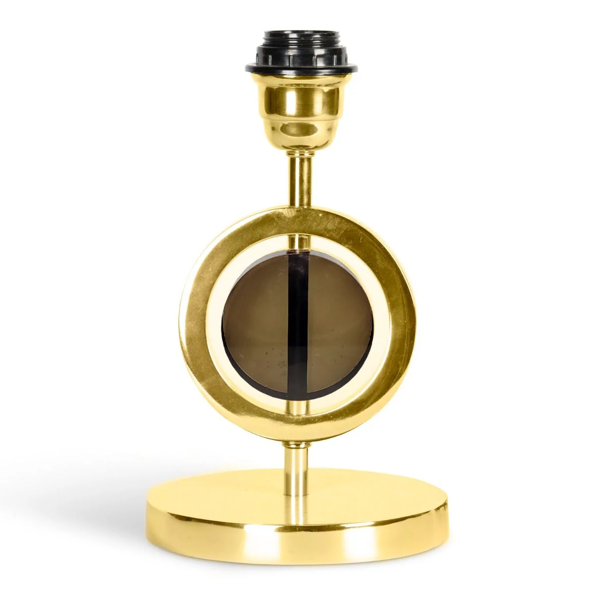 Art Deco Circle Lamp Single - Gold