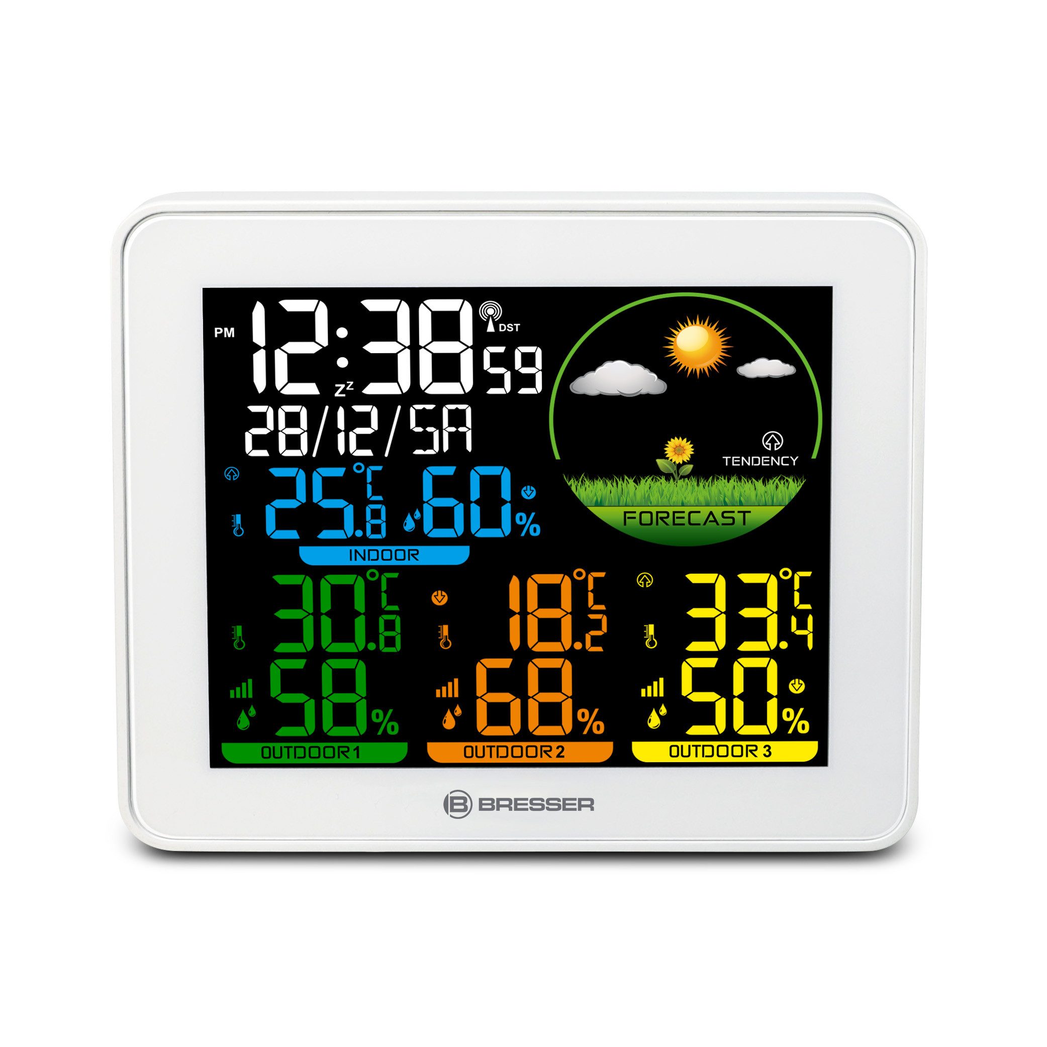 Wetterstation BRESSER Farbwetterstation mit 3 Sensoren