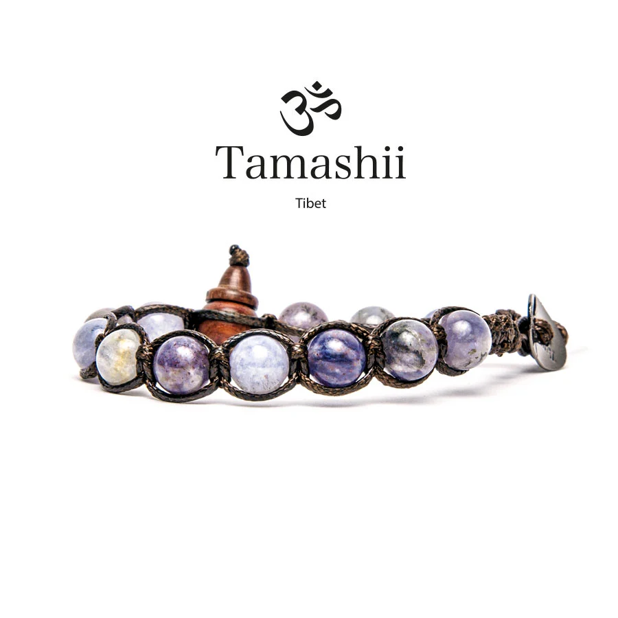 Bracciale Tamashii a un giro da 8mm in Iolite BHS900-264