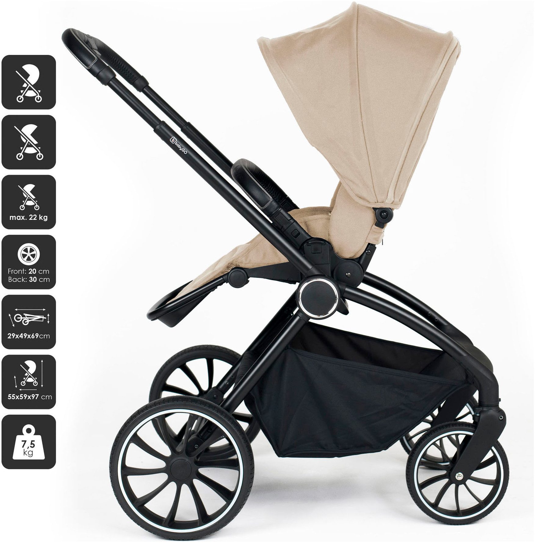 Kombi-Kinderwagen Harmony 3in1