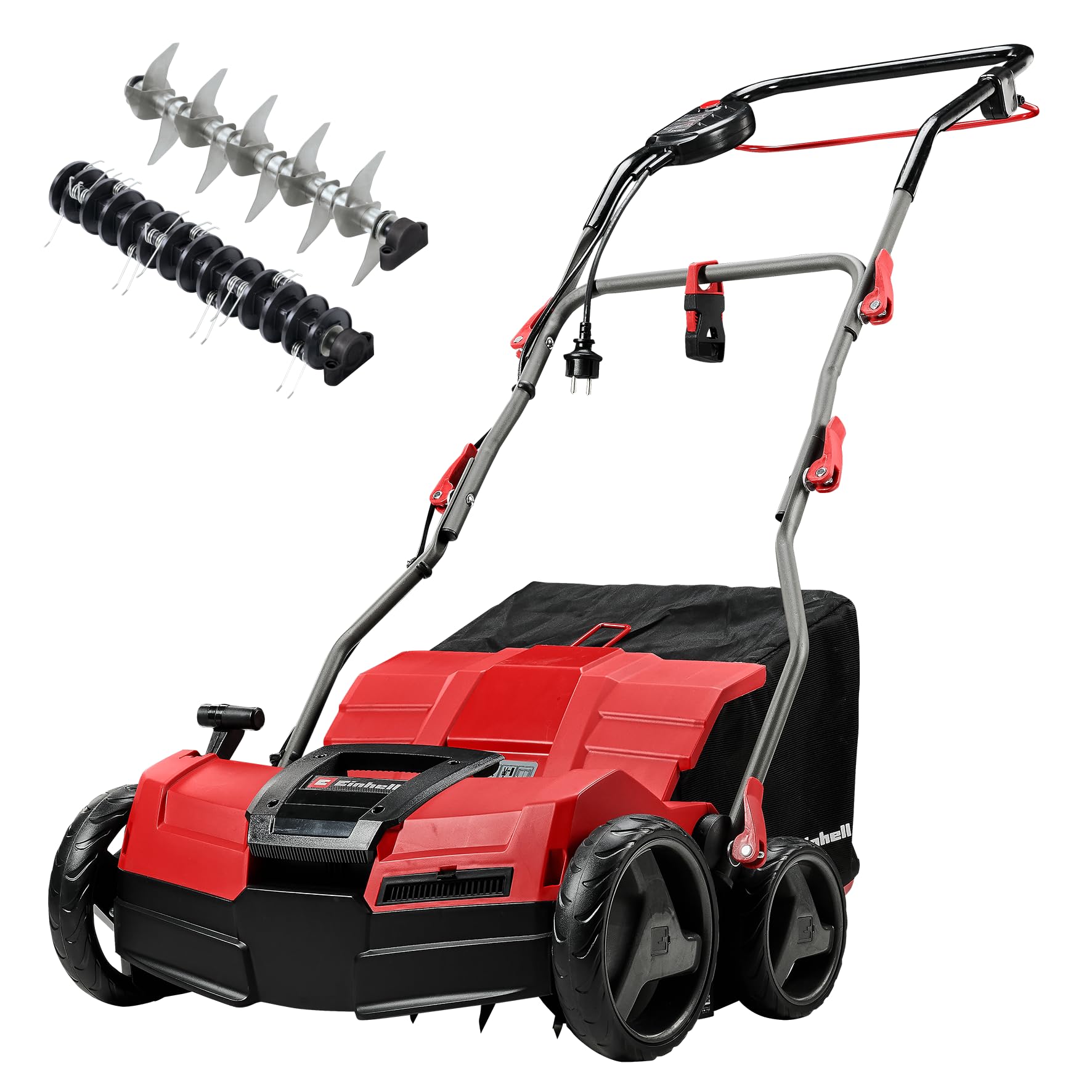 Einhell Elektro Vertikutierer Lüfter GE SA 1640 1600 W 40 cm Arbeitsbreite 45 L Fangbox 3 Stufen für Rasen