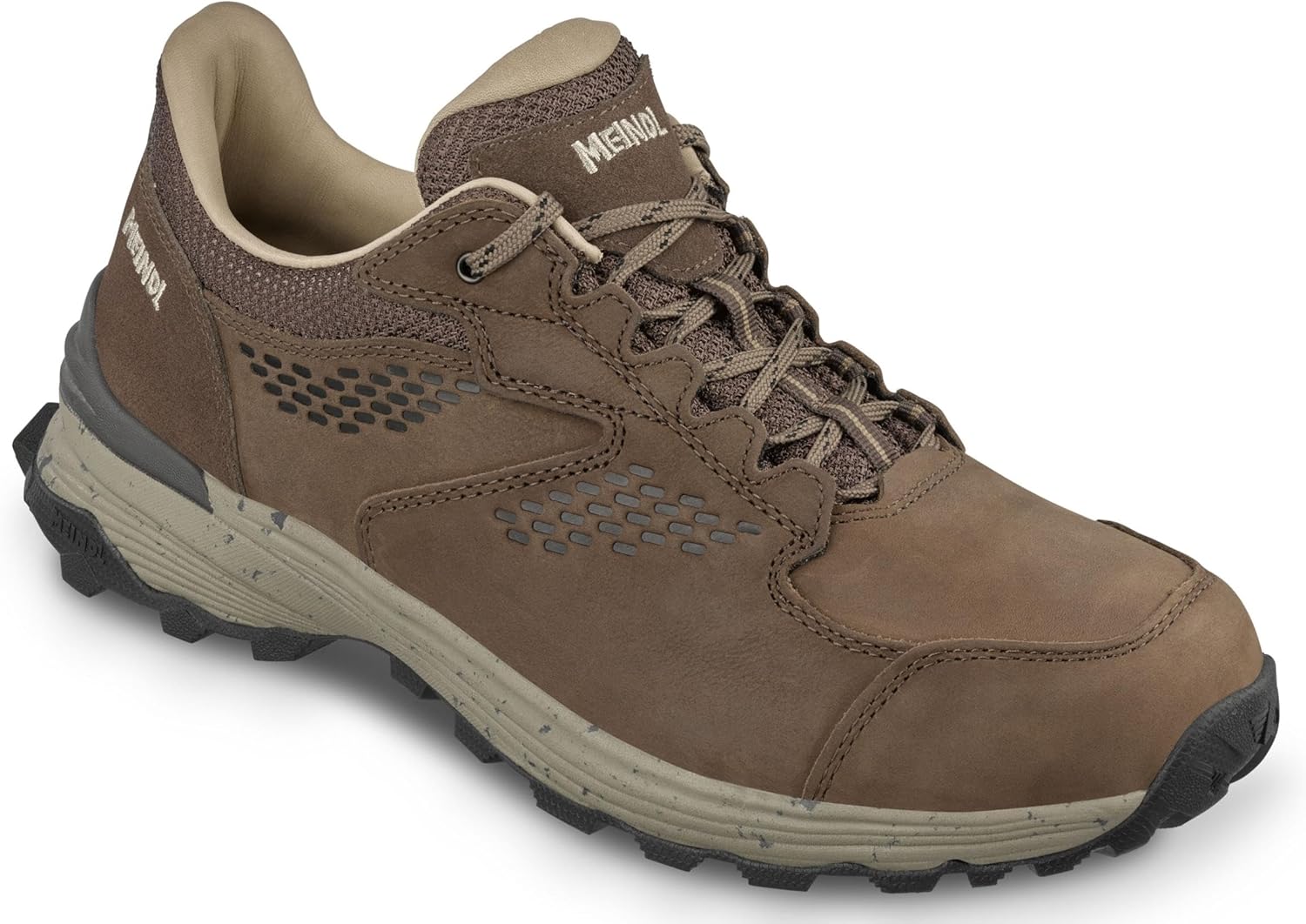 Meindl Wanderhalbschuhe Padua LF Wasserabweisende und komfortable Herren Trekkingschuhe mit Lederfutter und griffiger Sohle