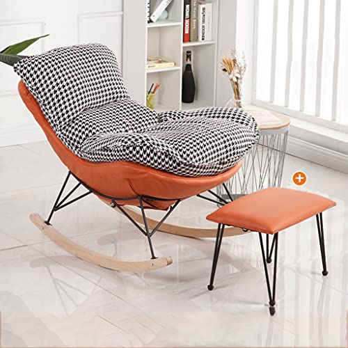 Sedia Imbottita con Braccioli, Comoda Sedia, con Poggiapiedi Divano Sedia A Dondolo, Divano Moderno Singolo Traspirante Posti a Sedere per Home Theater per Soggiorno, Impermeabile e Resisten : Amazon.it: Casa e cucina