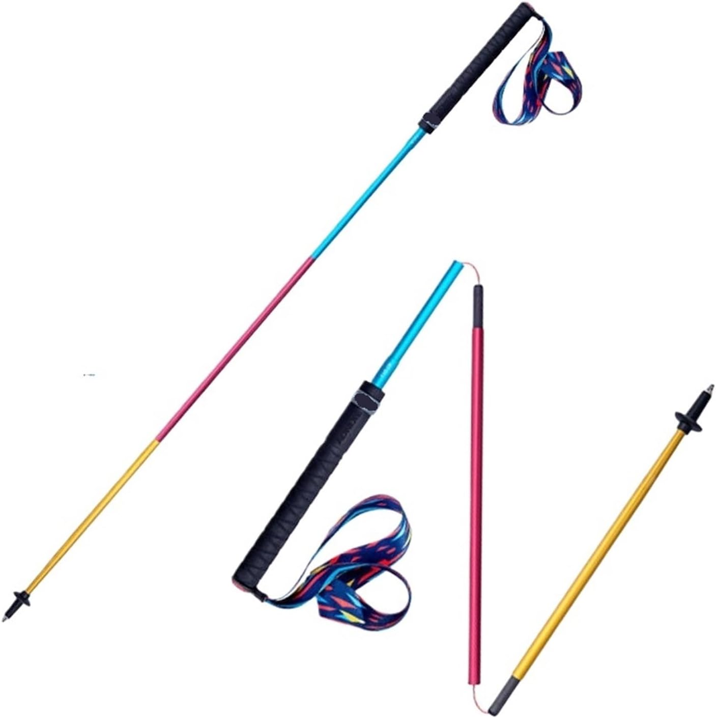 Wanderstöcke Aluminium Trekking Pole Leichte Faltbare Quick Lock Trail Running Walking Stick