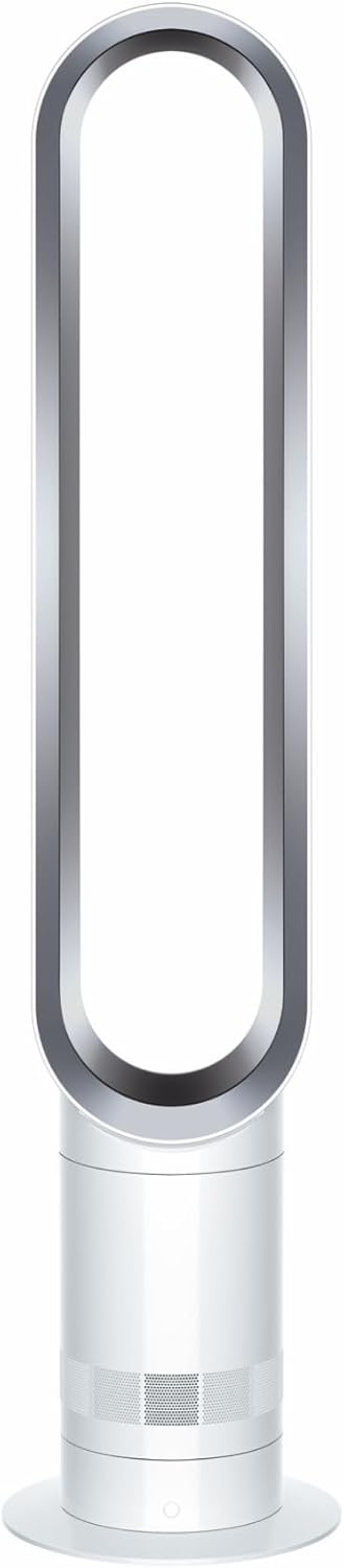 Coolᵀᴹ Ventilatore a torre AM07 Air Multiplier™, potente ventilatore senza pale con tecnologia Air Multiplier™ (Bianco/Argento)