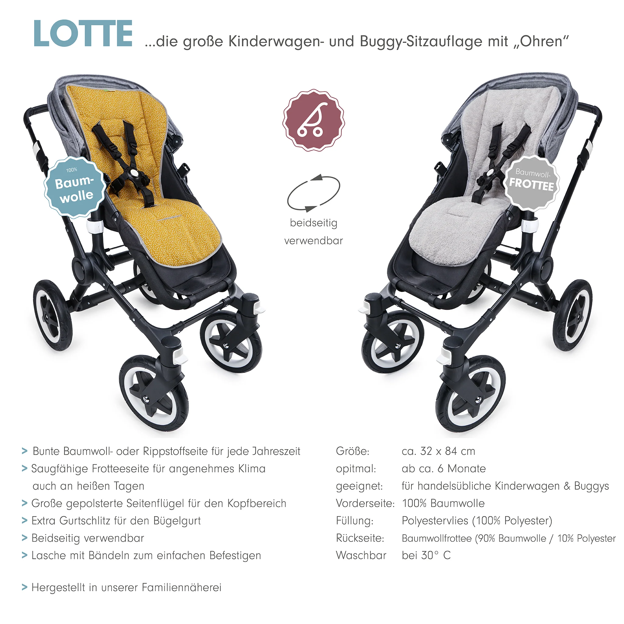LOTTE FROTEE die gro?e Sitzauflage mit Ohren