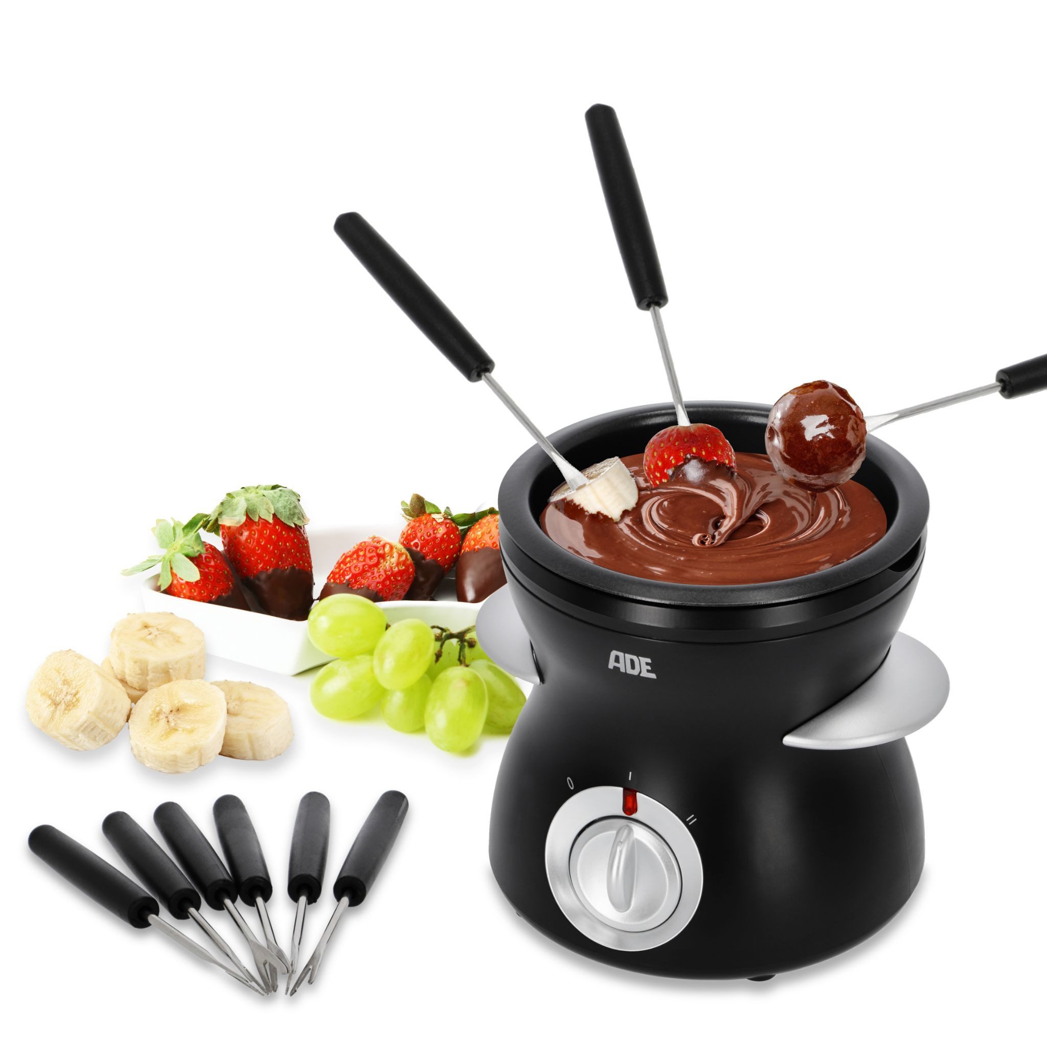 Elektro-Fondue Elektrisches Schokofondue mit 2 Temperaturstufen