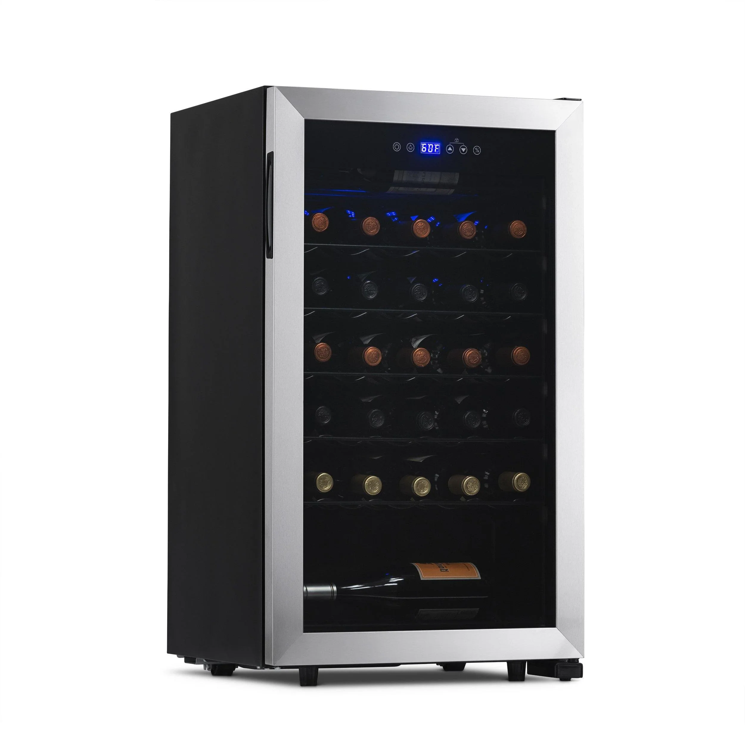 2025 Refrigerador de Vinos Independiente Newair® de Acero Inoxidable – 33 Botellas – 18,9"