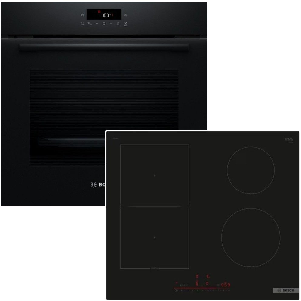 Backofen-Set Pyrolyse TouchControl + Induktionskochfeld 60cm PowerBoost HomeConnect