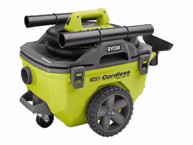 Ryobi 18 Volt Wet Dry Vacuum 6 Gal. 80 CFM Cordless Compact P770