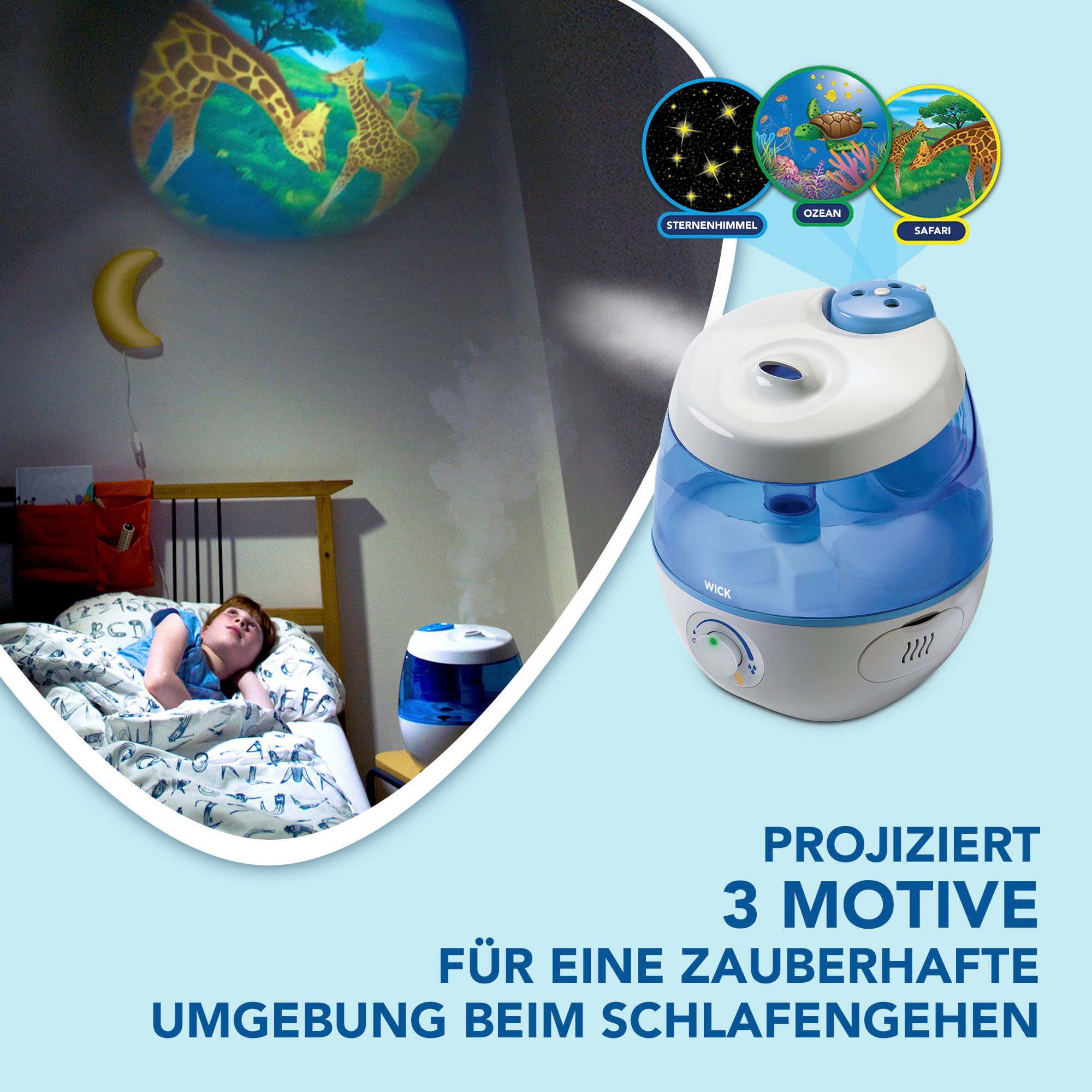 Luftbefeuchter SweetDreams Kaltluft-Luftbefeuchter mit Lichtprojektion - WUL575