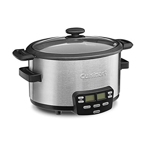 Cuisinart MSC 400 3 In 1 Cook Central 4 Quart Multi Cooker: Slow Cooker, Brown/Saute, Steamer, Silver: Home & Kitchen