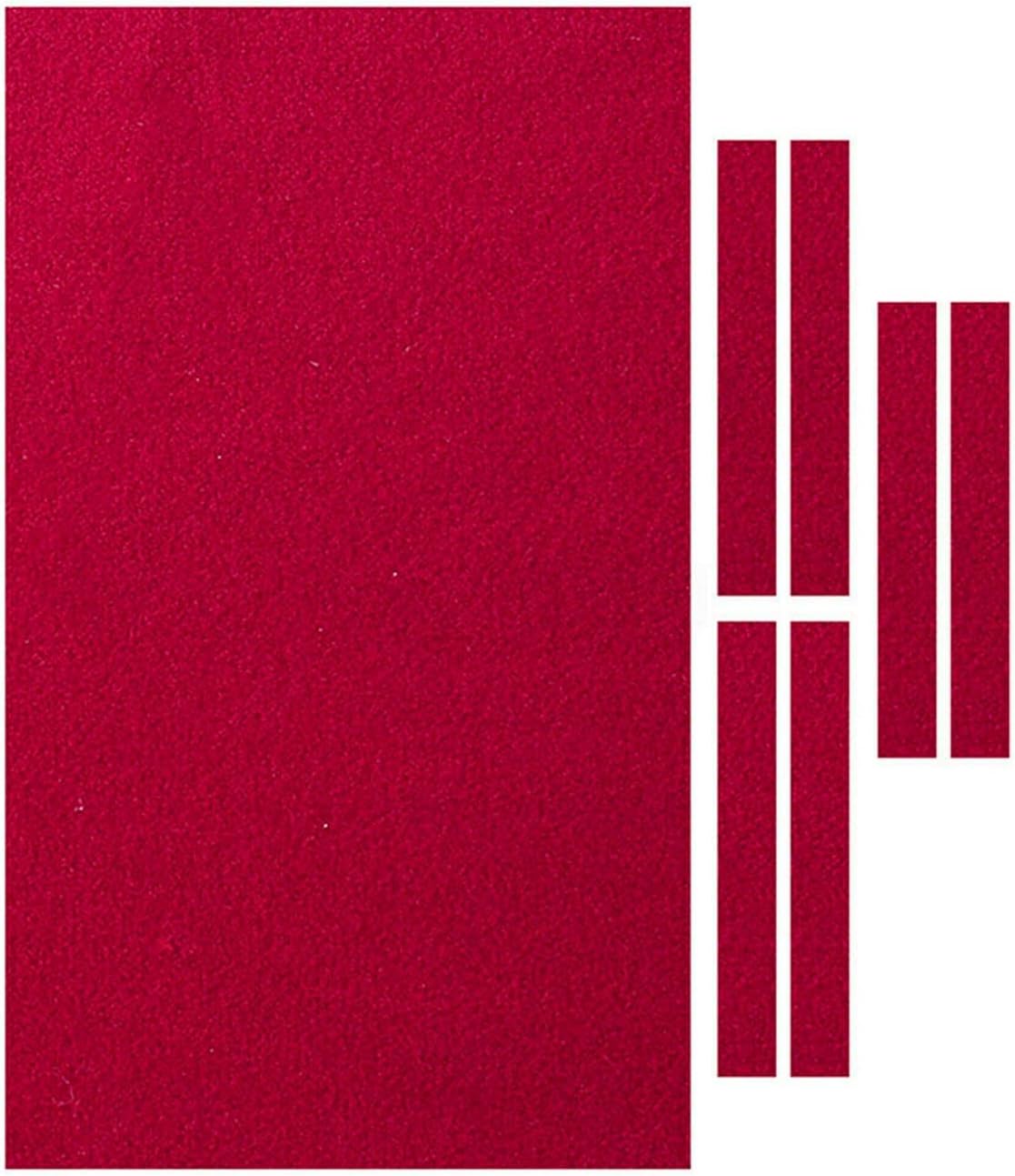 Panno da biliardo professionale in feltro per tavolo da biliardo standard da 2,8 m, snooker, sport al chiuso, con striscia di panno per cuscino (verde, dimensioni: 2,8 + 1 m)