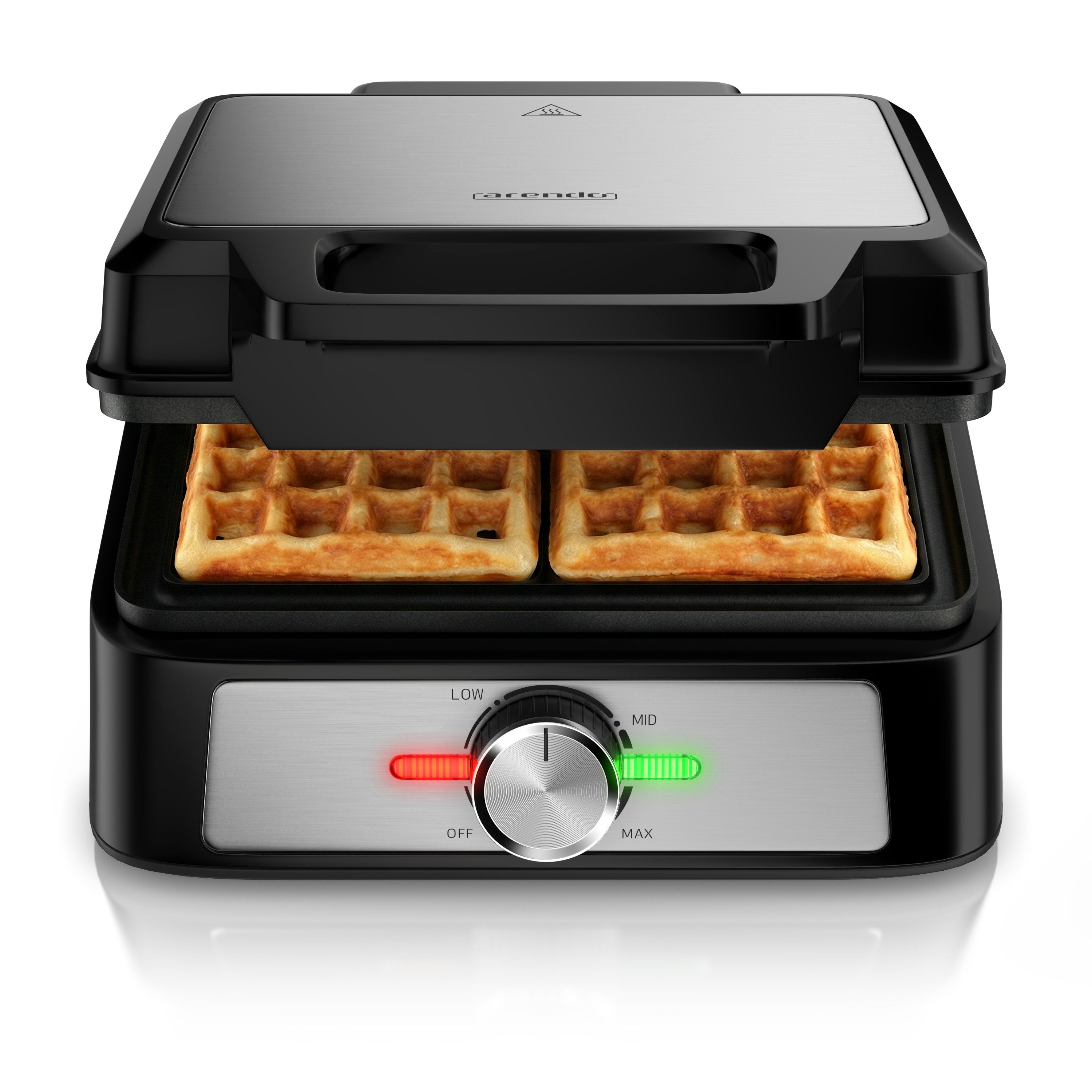 Waffeleisen Waffelautomat doppelt für belgische Waffeln mit Antihaftbeschichtung