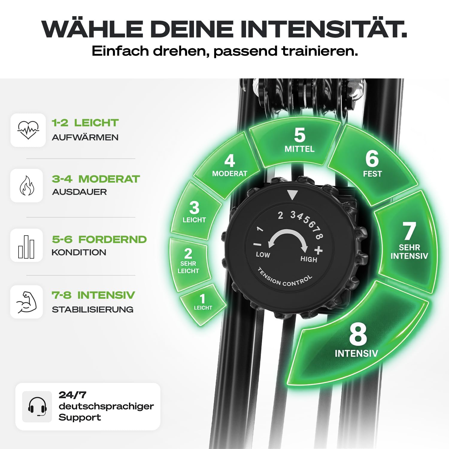 3-in-1 Heimtrainer Fahrrad klappbar mit tiefem Einstieg, X150, bis 150 kg, magnetischer Widerstand, LCD-Display
