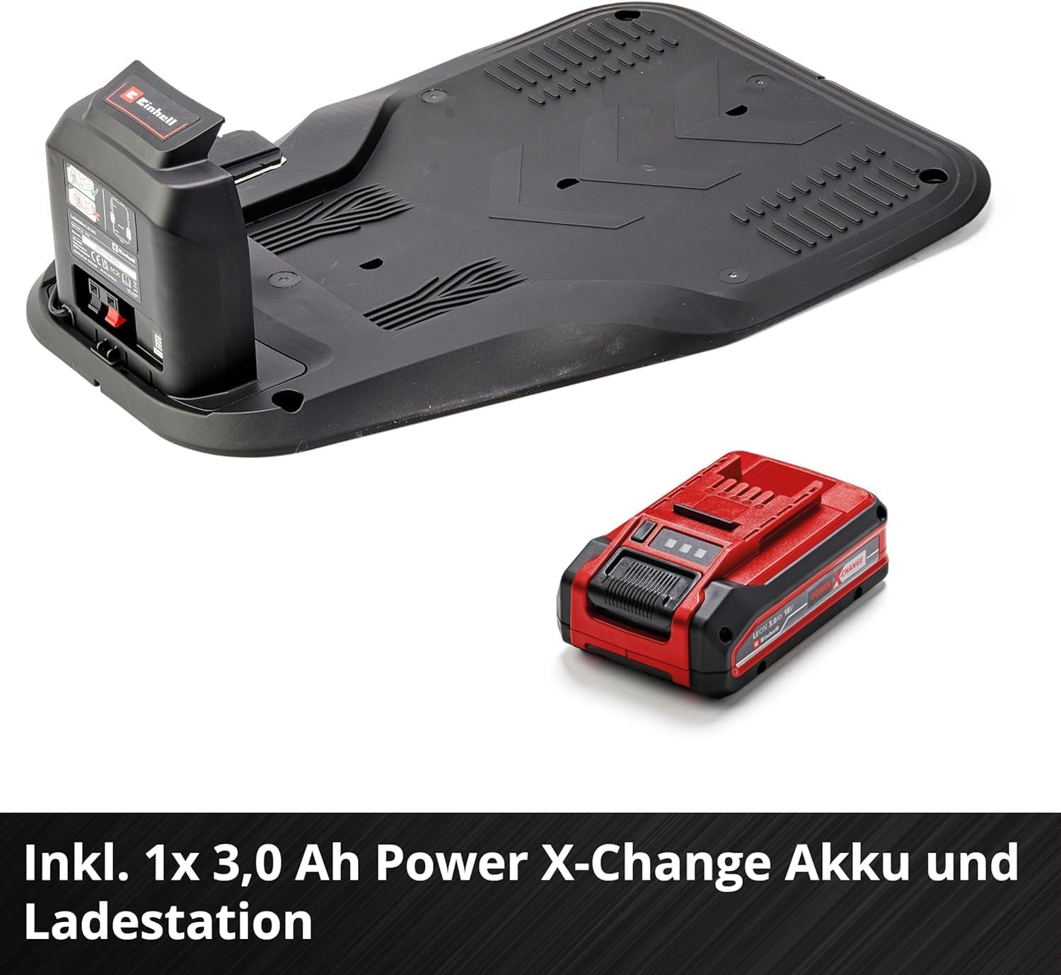 Einhell Mhroboter FREELEXO CAM 500 Power X-Change (18V, Kamera ersetzt Begrenzungsdraht, für 500 m, Brushless, bis 25% Steigung, Schnittbreite 18 cm, inkl. 3,0 Ah Akku, 5 m Magnetband)