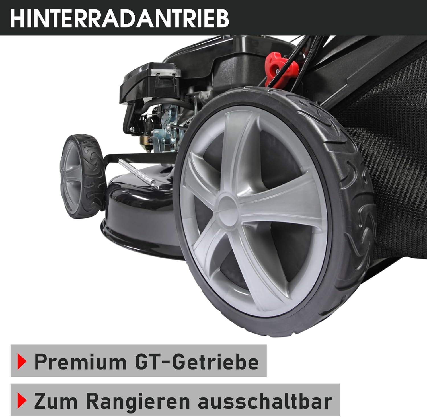 BRAST Benzin Rasenmäher mit Antrieb | 5,2kW(7PS) | Elektrostart | 48cm Schnittbreite | viele Modelle | TÜV | 4 Takt OHV Motor | 30-80mm Schnitthöhe | 60L Fangkorb | Stahlgehäuse | 19224 ESTART Speed