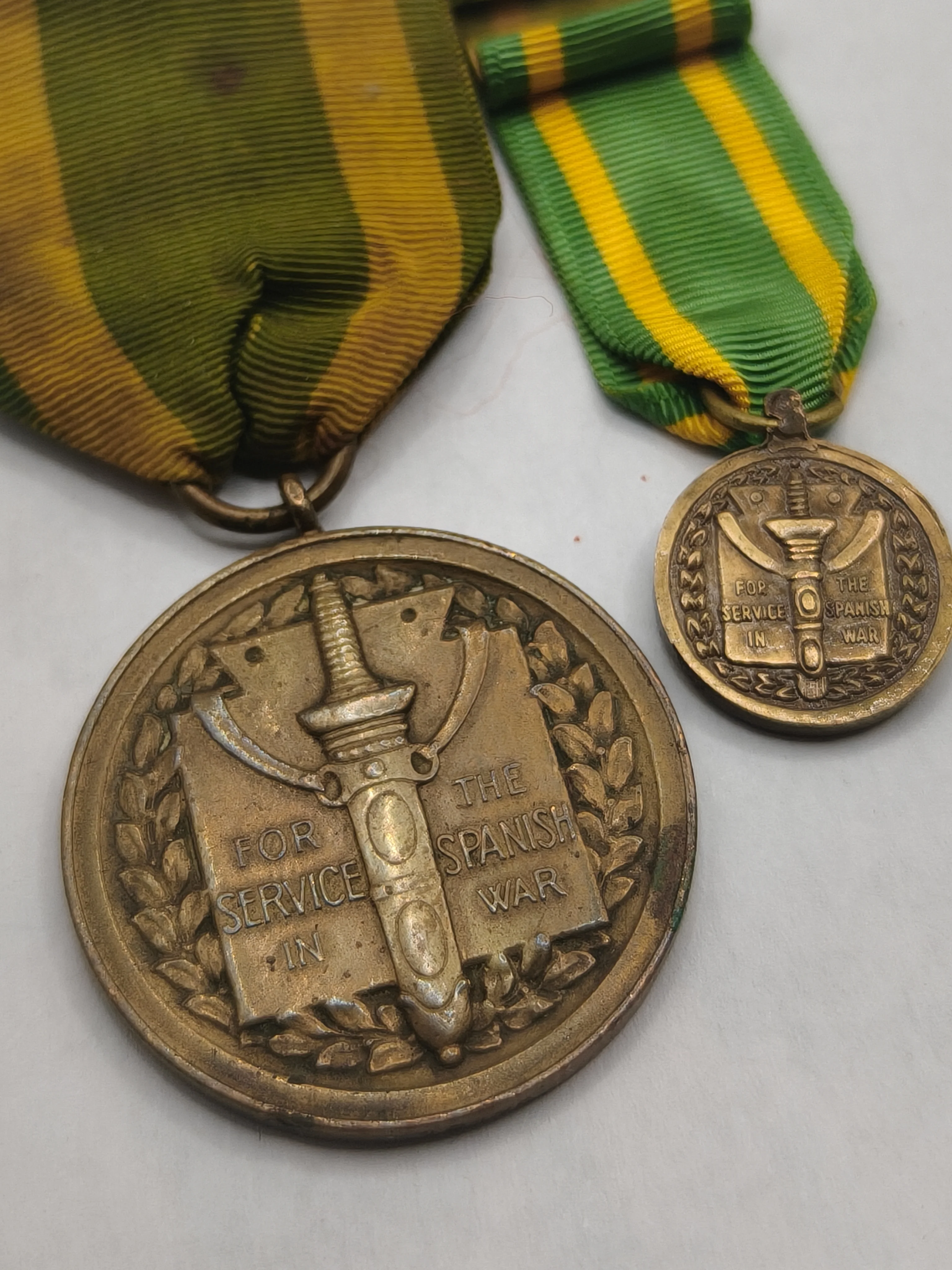 Medal Cuban War 1898. USA. Named and numbered.