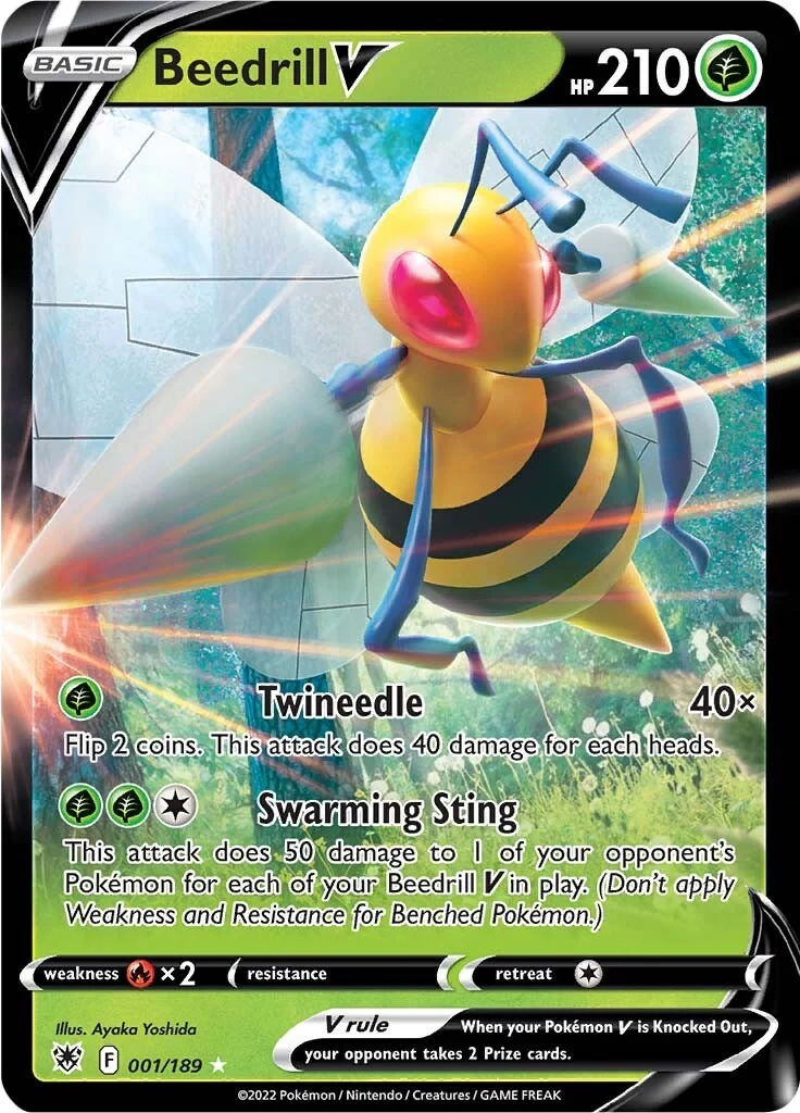 Beedrill V (001/189) (SWSH10: Astral Radiance)
