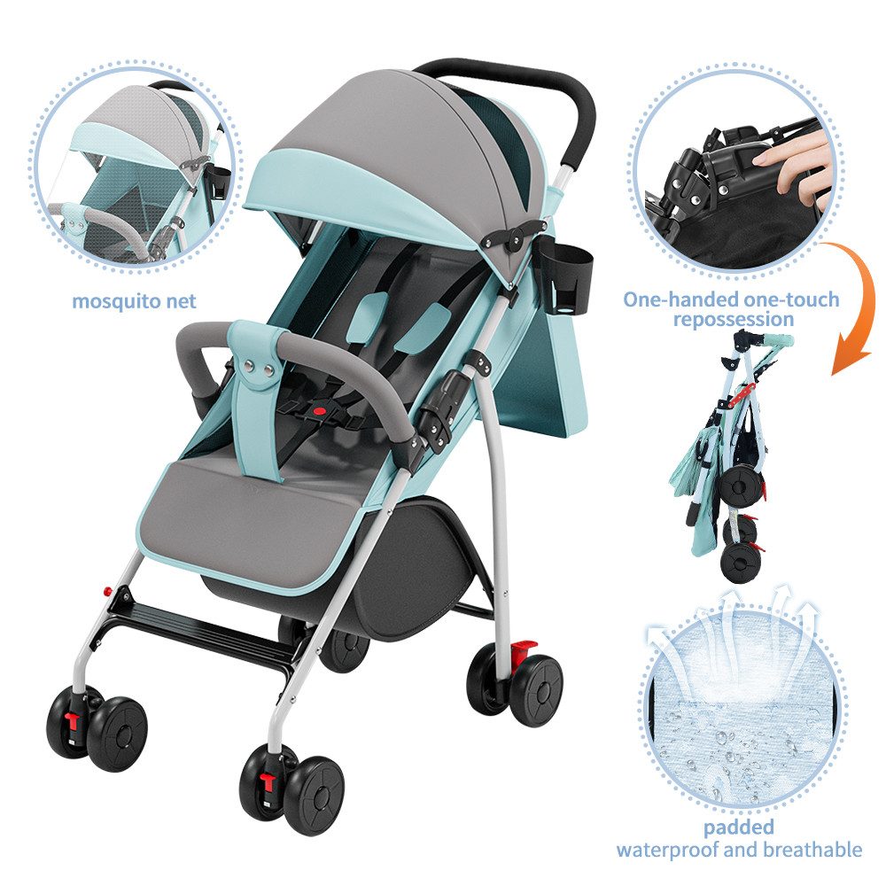 Kinder-Buggy Buggy Kinderwagen Kinderbuggy mit Liegefunktion für Kinder