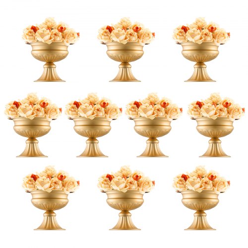 VEVOR 10x 16 cm Hochzeit Blumenvase Pokal Amphoren Vase Blumenständer Dekoration